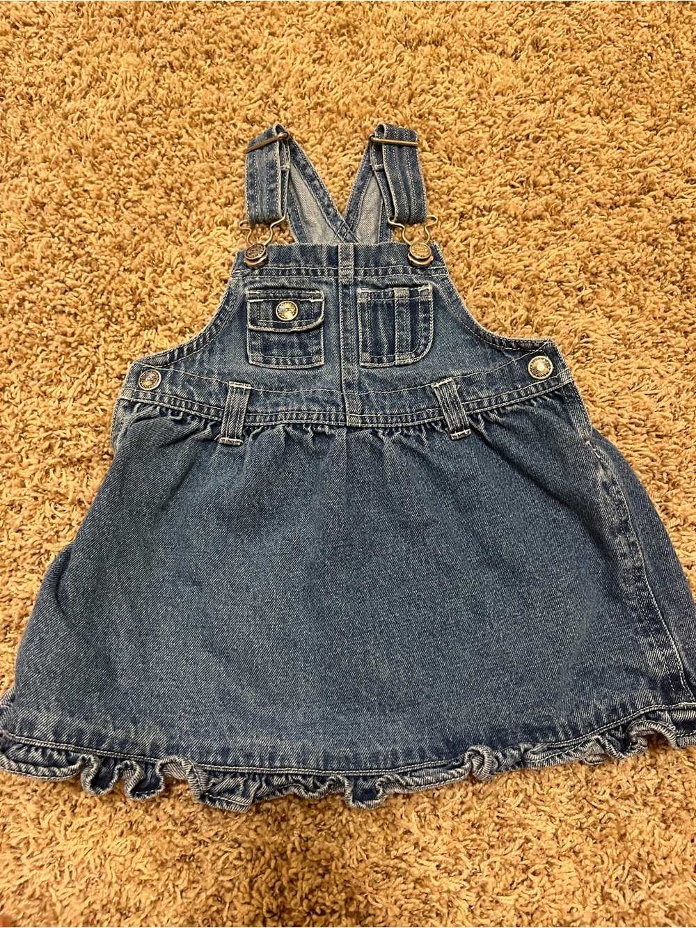 Arizona Jean Company Girls' Denim Overall dress - Blue
